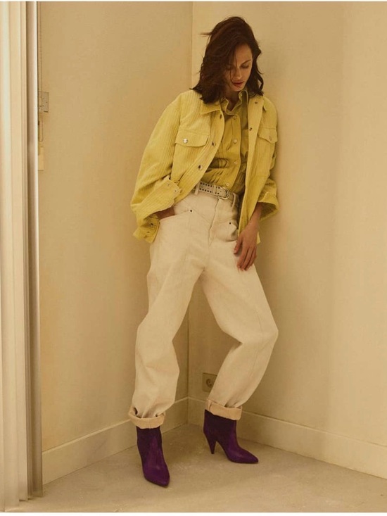 Isabel Marant Denim - Isabel Marant Etoile Jeans Tess Slim Fit High-waist Boyfriend in Cream